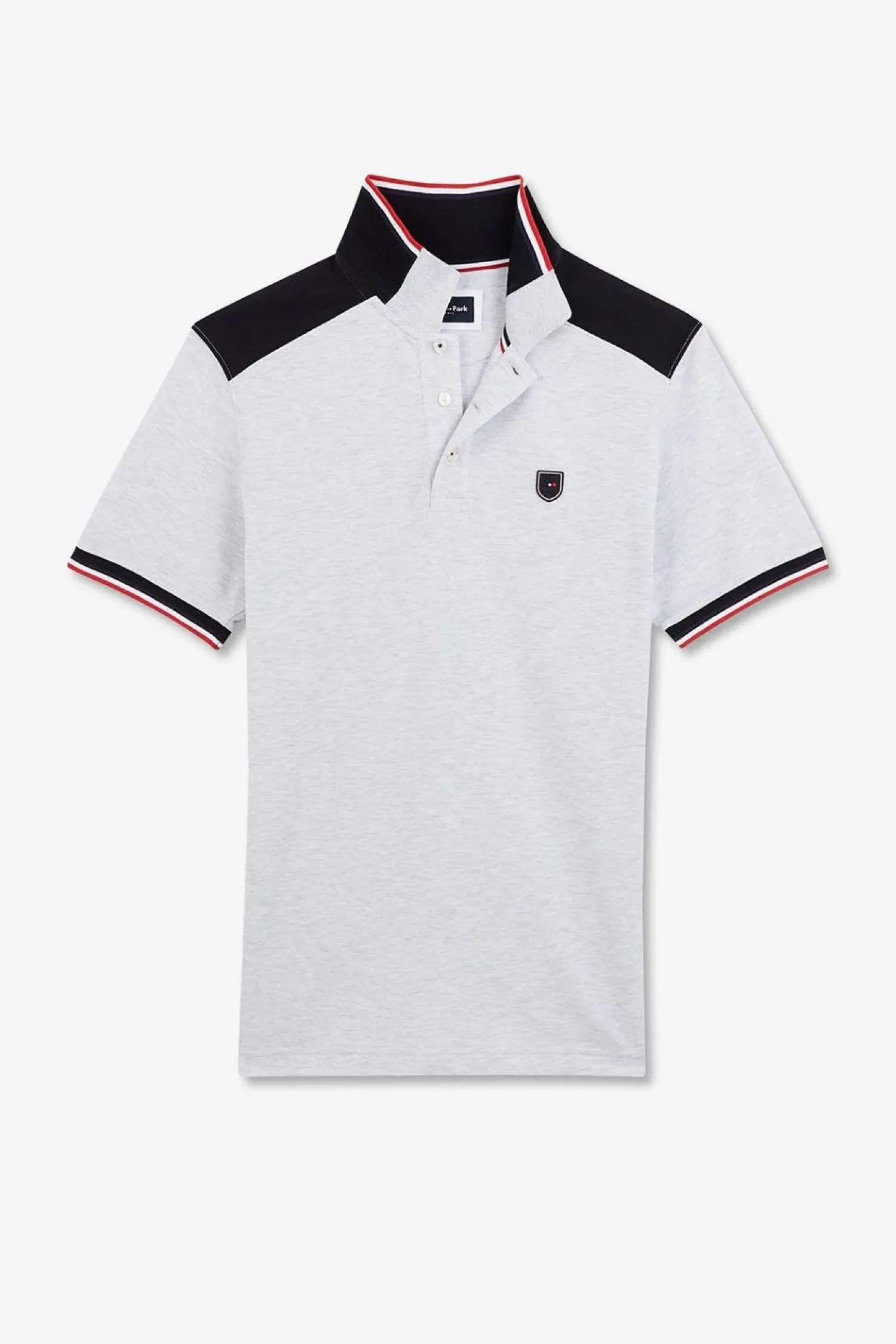 Poo Gri Coorbock anche Courte Homme Polos