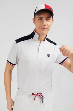 Poo Gri Coorbock anche Courte Homme Polos