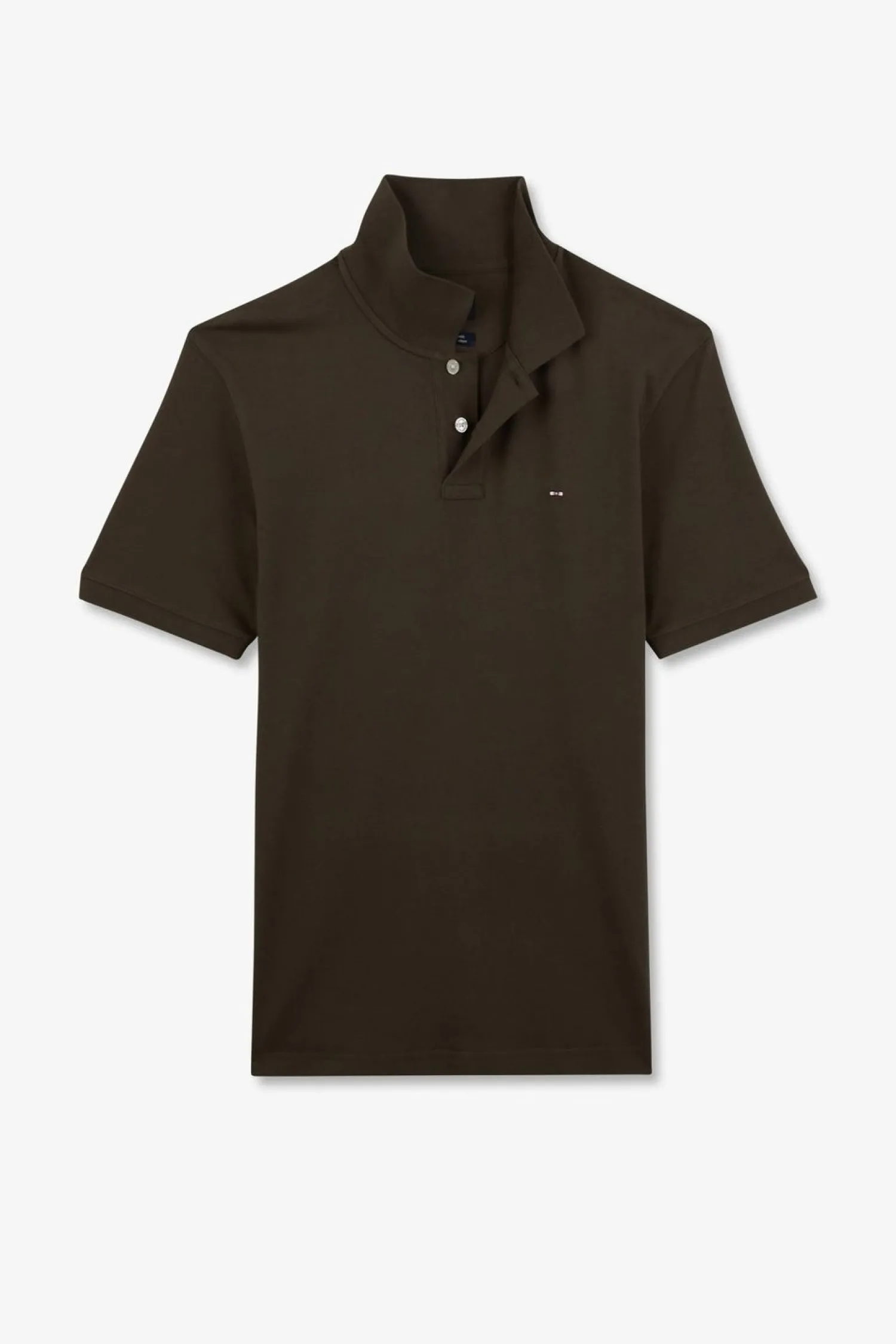 Outlet Poo Kaki Uni A anche Courte Homme Polos