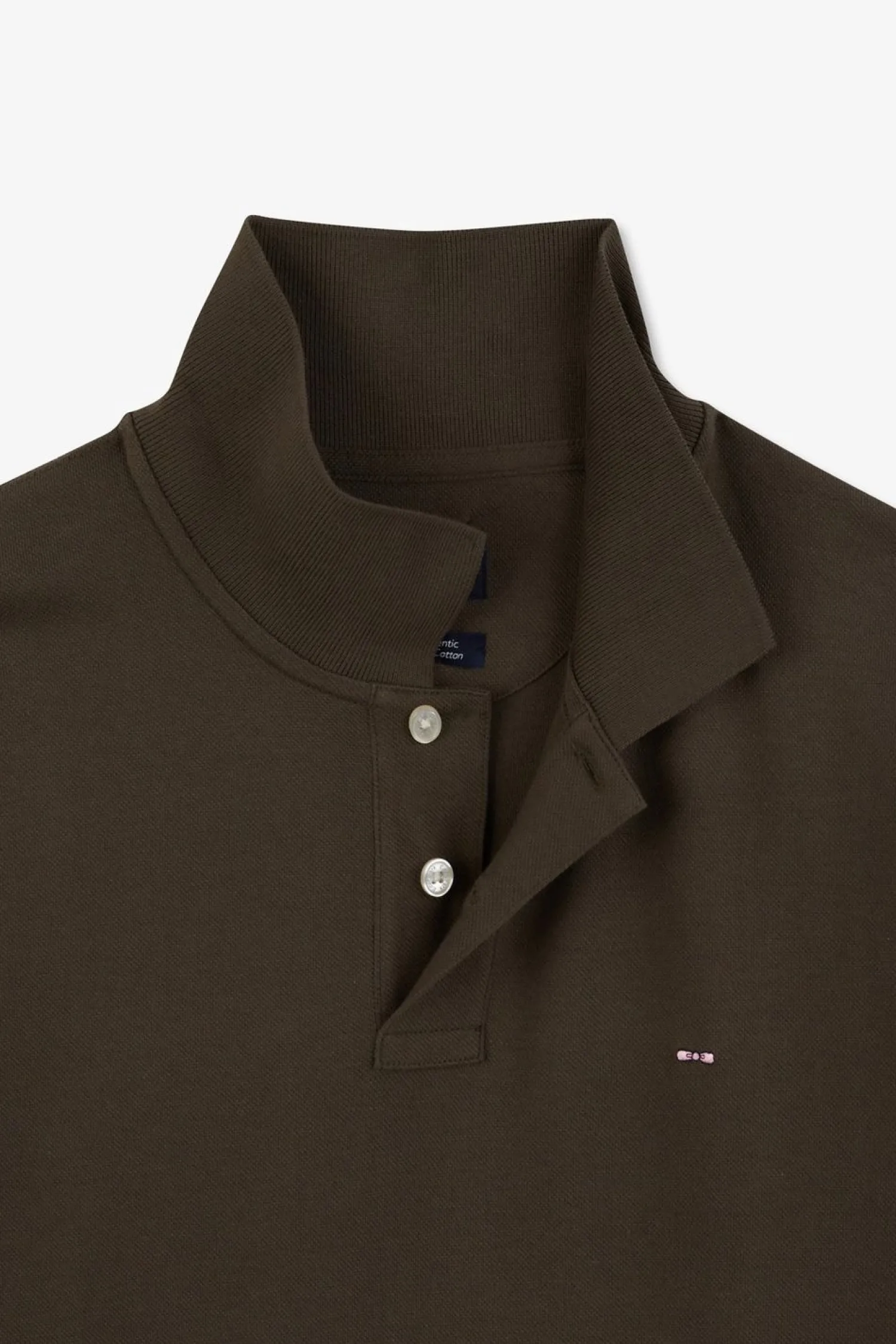 Outlet Poo Kaki Uni A anche Courte Homme Polos