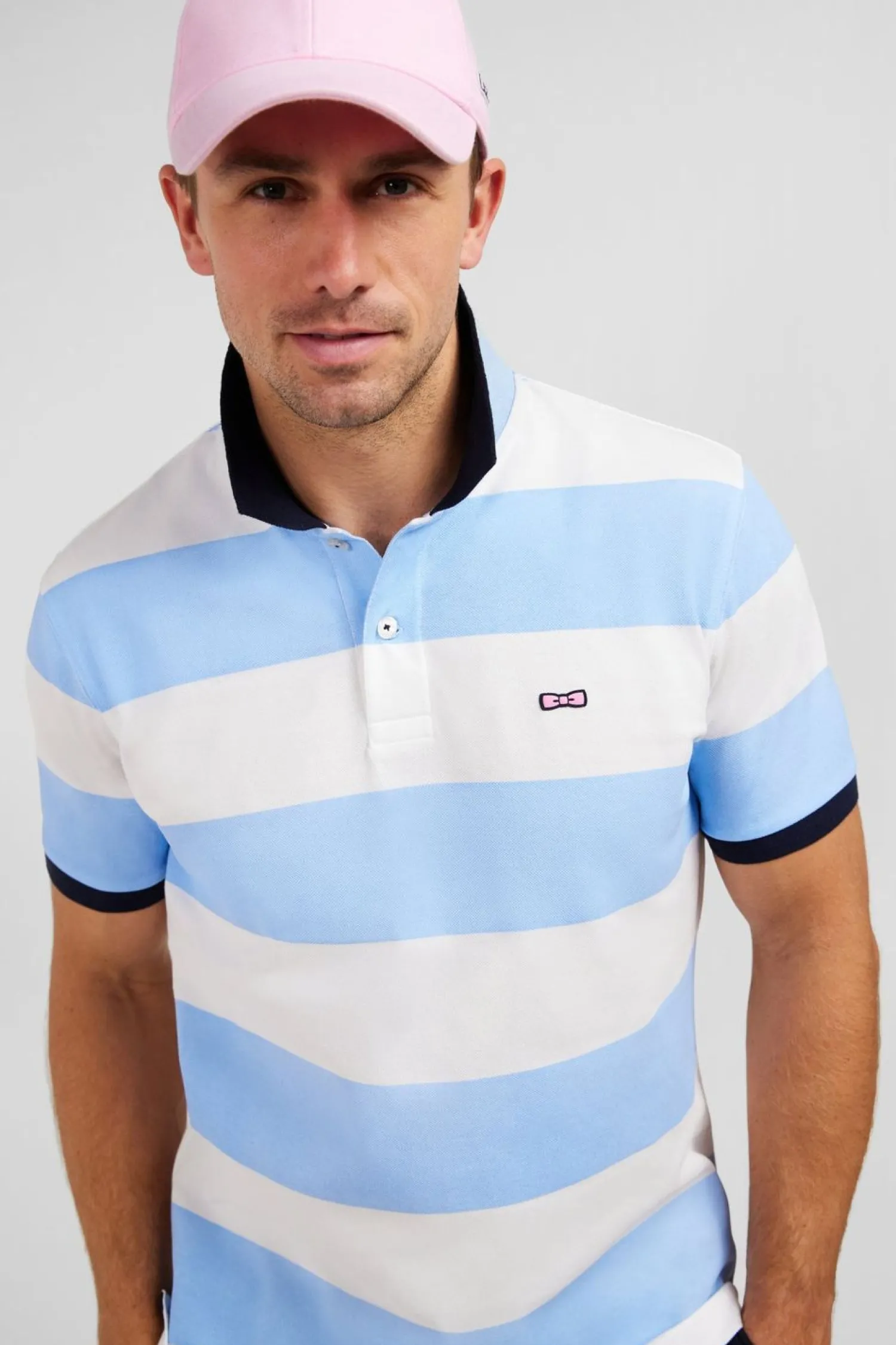 Sale Poo anche Courte Cerce Cie En Pique Coton Homme Polos