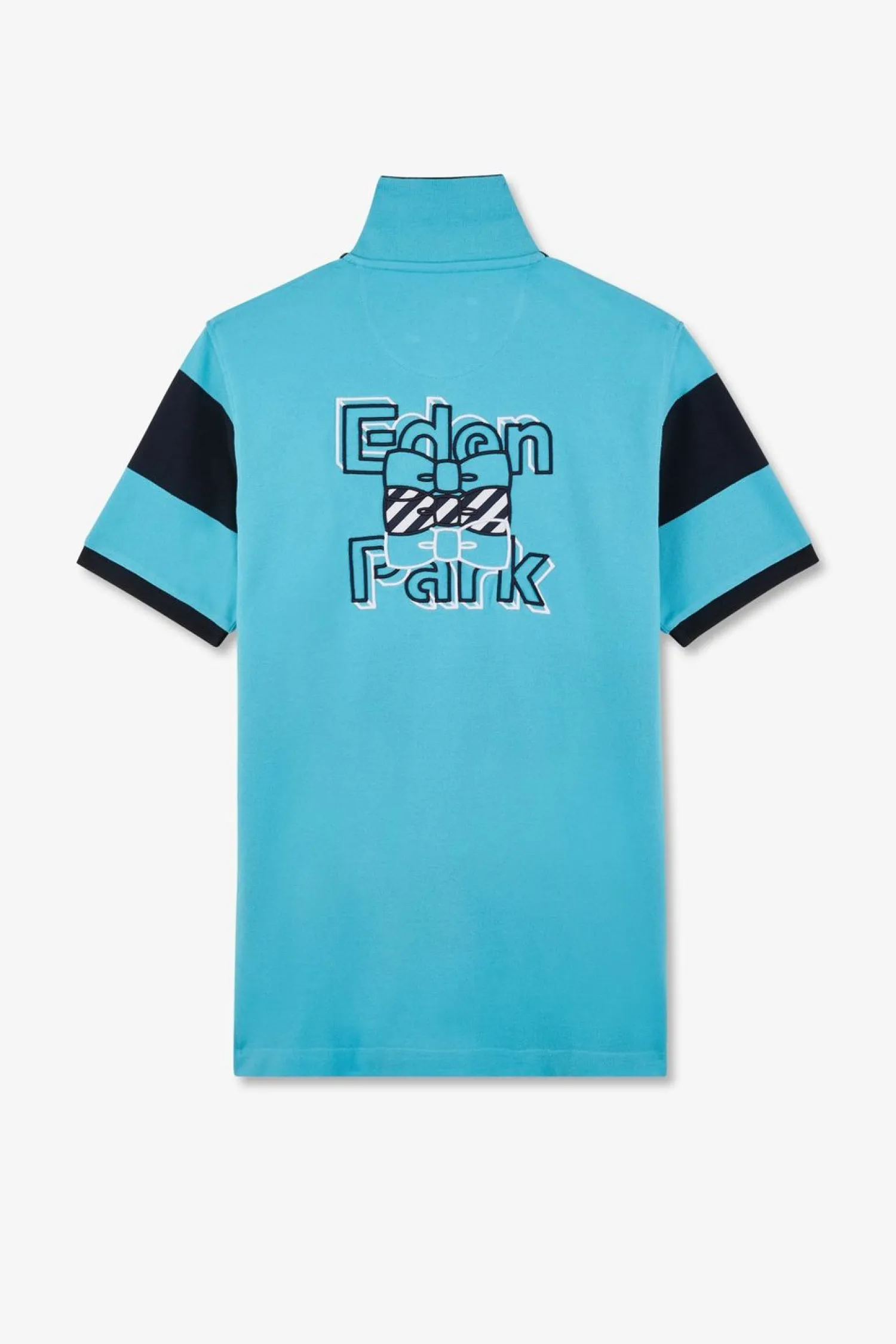Best Poo anche Courte Cerce Turquoie En Pique Coton Homme Polos