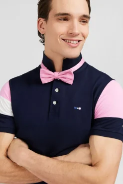 Best Poo anche Courte arine Tricoore En Pique Coton Detai Noeud Homme Polos