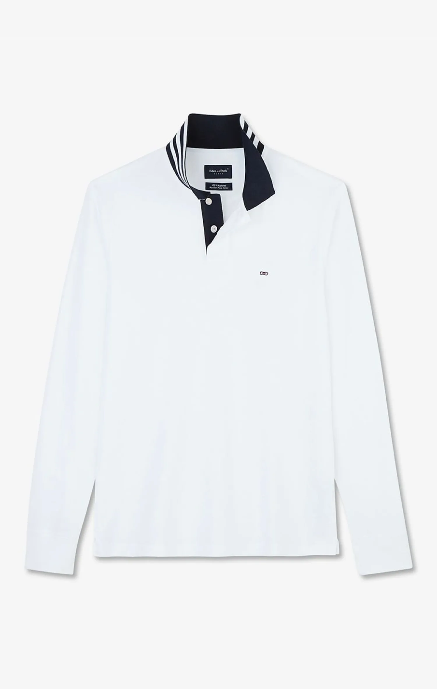 Outlet Poo anche ongue Banc En Coton Avec Co Contrate Homme Polos