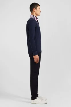 Outlet Poo anche ongue Beu arine En Coton Avec Co Contrate Homme Polos