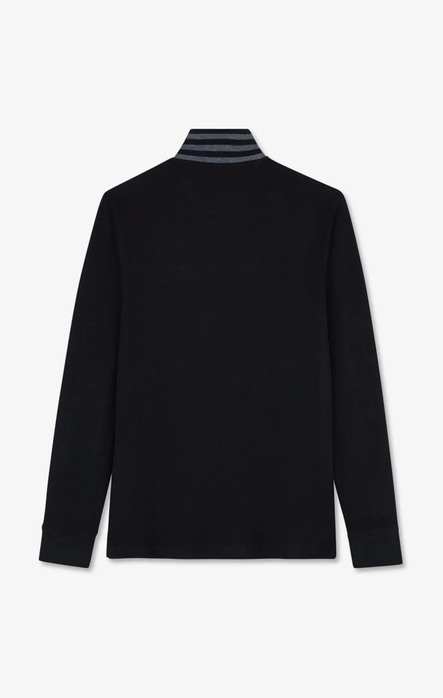 Poo anche ongue Noir En Coton Avec Co Contrate Homme Polos