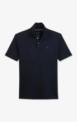 Clearance Poo Noir En Coton Pia tretch Homme Polos