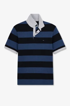 Best Poo Raye Beu A anche Courte Homme Polos