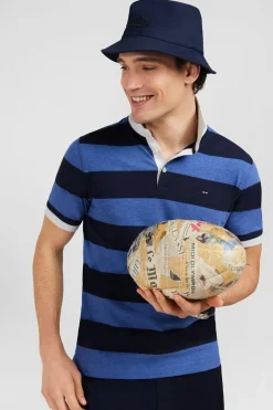Best Poo Raye Beu A anche Courte Homme Polos