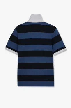 Best Poo Raye Beu A anche Courte Homme Polos