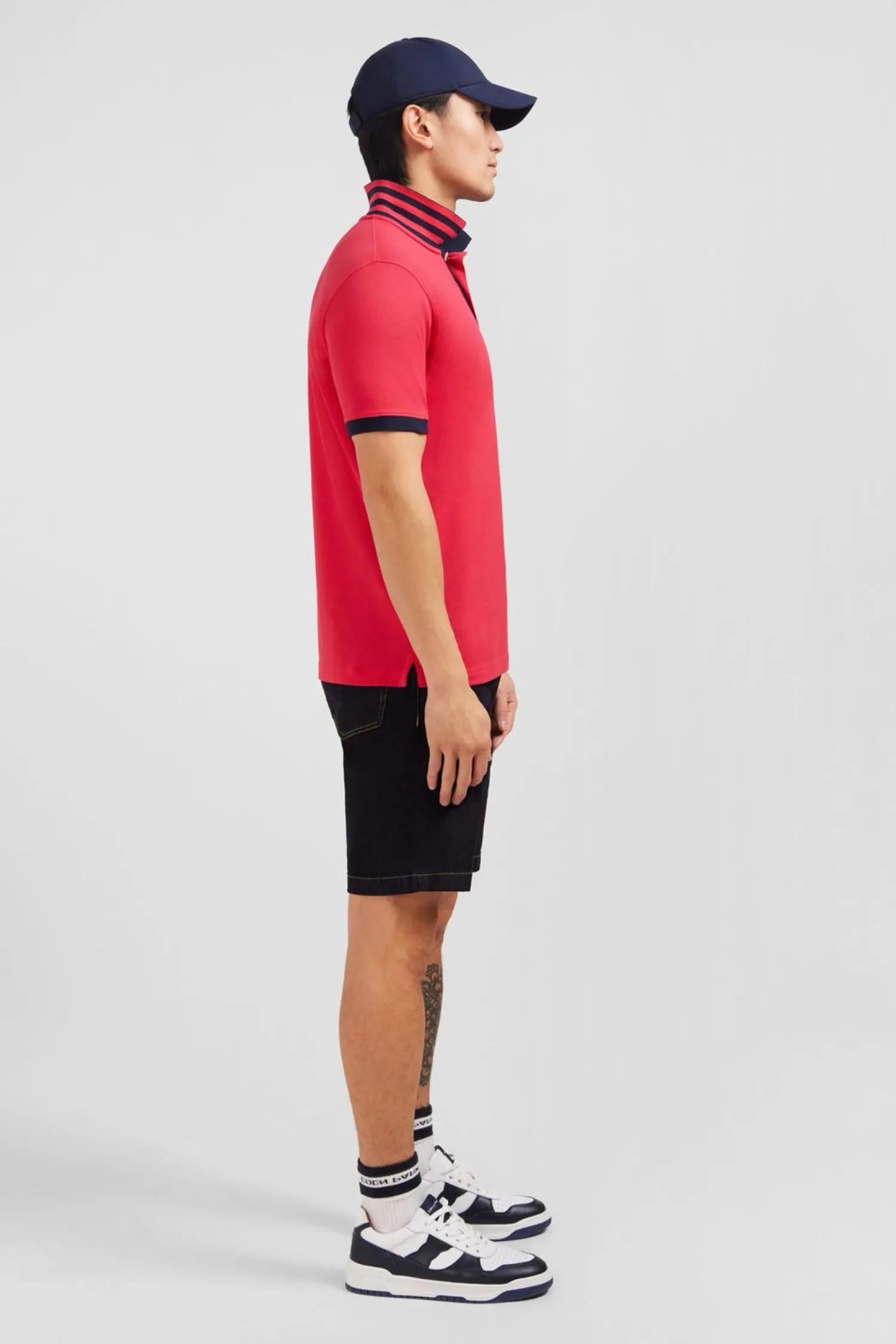 Sale Poo Rouge anche Courte Homme Polos