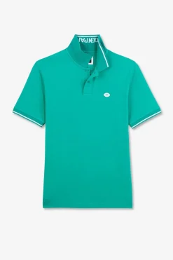 Sale Poo Vert A anche Courte Homme Polos