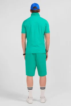 Sale Poo Vert A anche Courte Homme Polos
