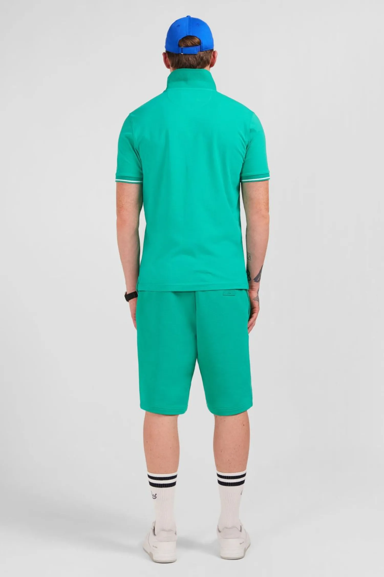 Sale Poo Vert A anche Courte Homme Polos