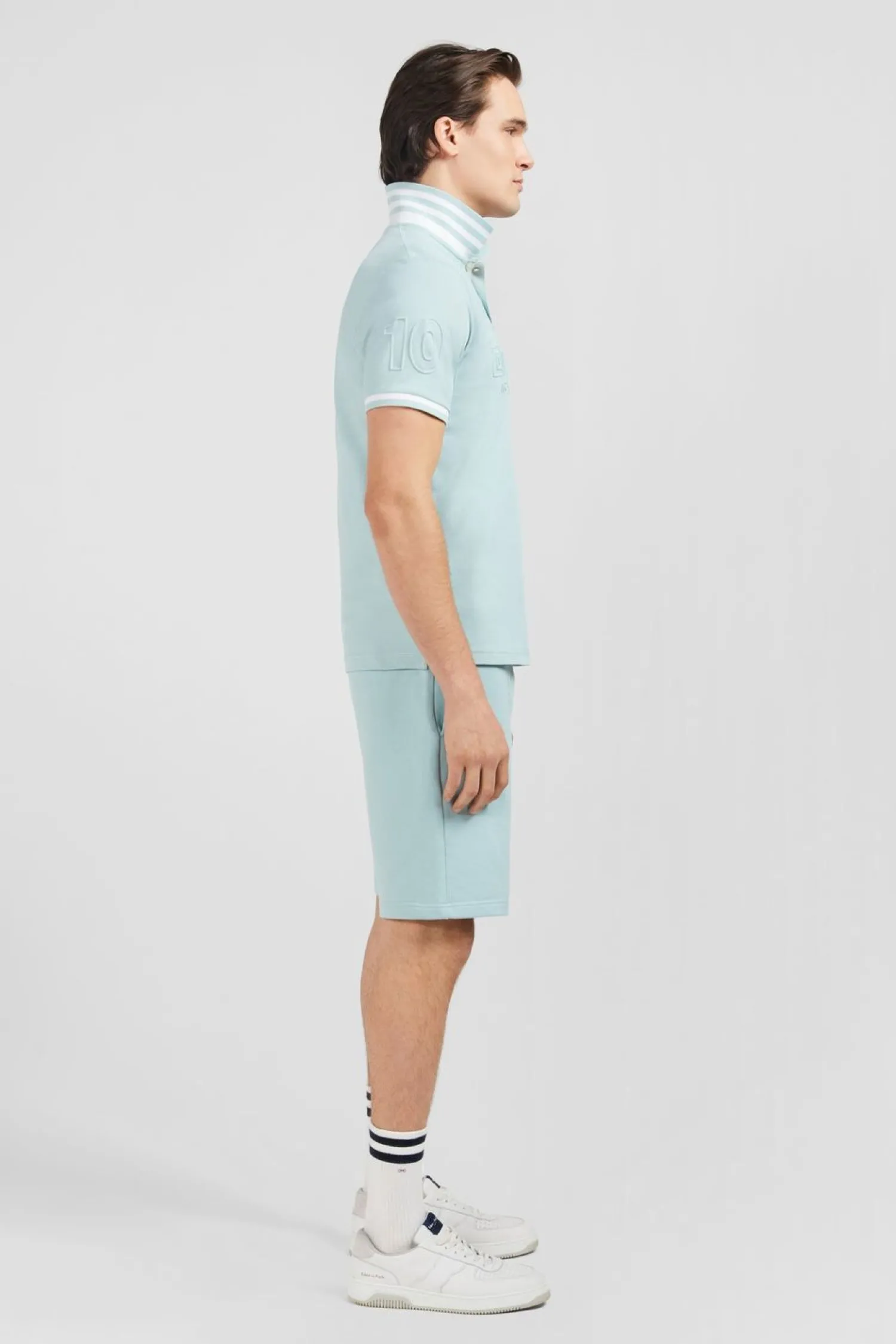 Hot Poo Vert anche Courte Uni Homme Polos