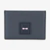 New Porte-Carte Gomme Bleu Fonce Homme Portes-Cartes