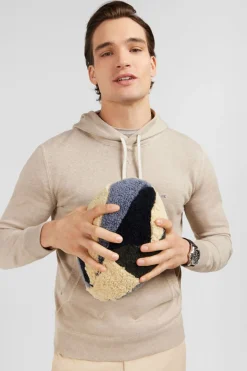 Hot Pu A Capuche Beige Homme Pulls
