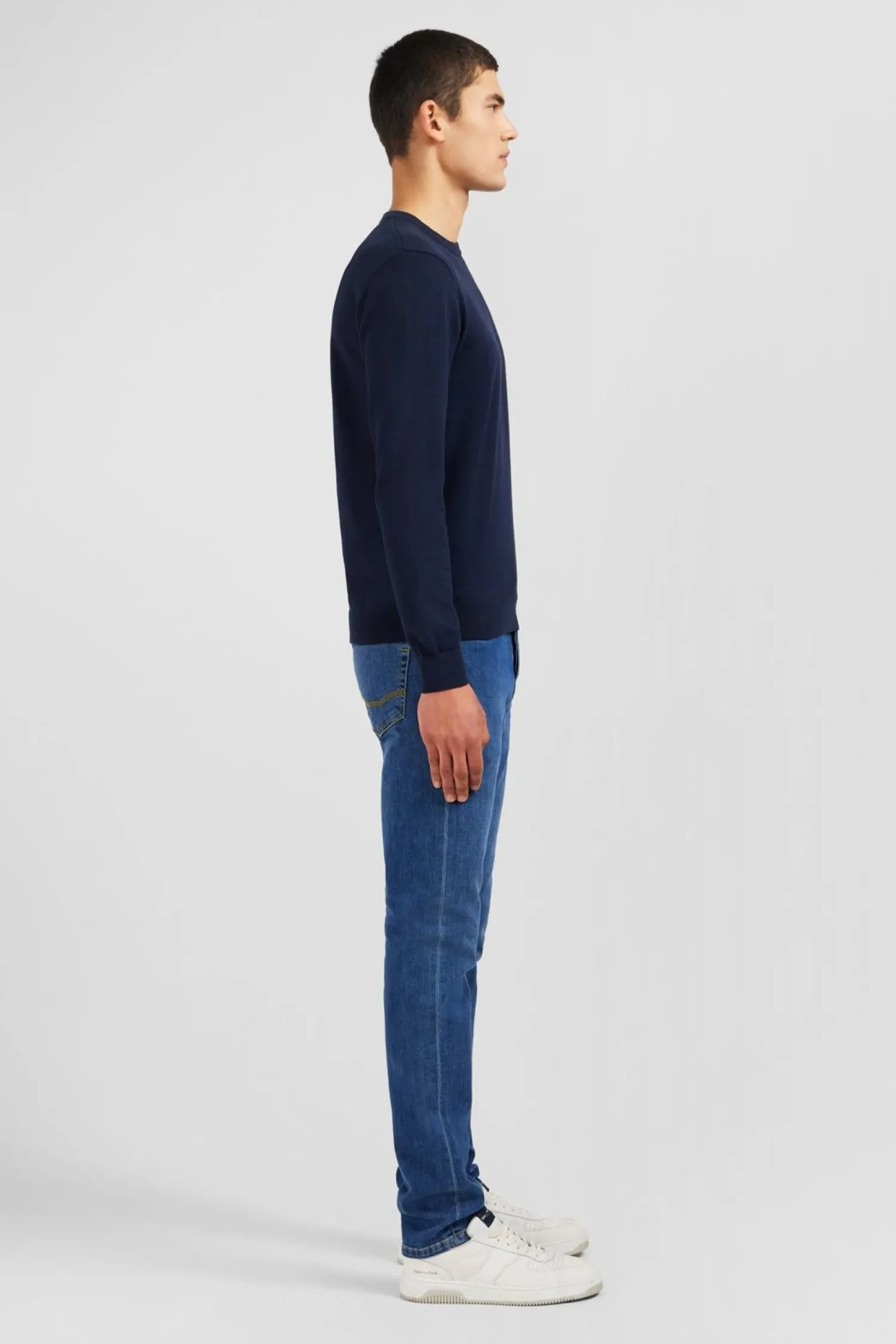 Hot Pu Beu arine A Co Rond En Coton Homme Pulls