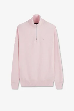New Pu Co Caionneur Zippe En Coton Roe Homme Pulls