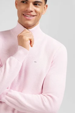 New Pu Co Caionneur Zippe En Coton Roe Homme Pulls