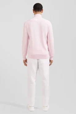 New Pu Co Caionneur Zippe En Coton Roe Homme Pulls