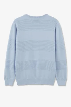 Outlet Pull Col Rond Ciel Jeux De Maille En Coton Enfant Enfant