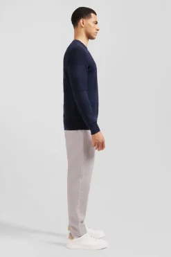 Pu Co Rond arine A Jeux De aie En Coton Homme Pulls