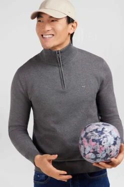 Hot Pu Gri A Co Caionneur En Coton Homme Pulls