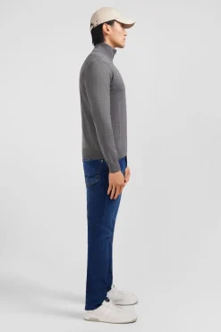 Hot Pu Gri A Co Caionneur En Coton Homme Pulls