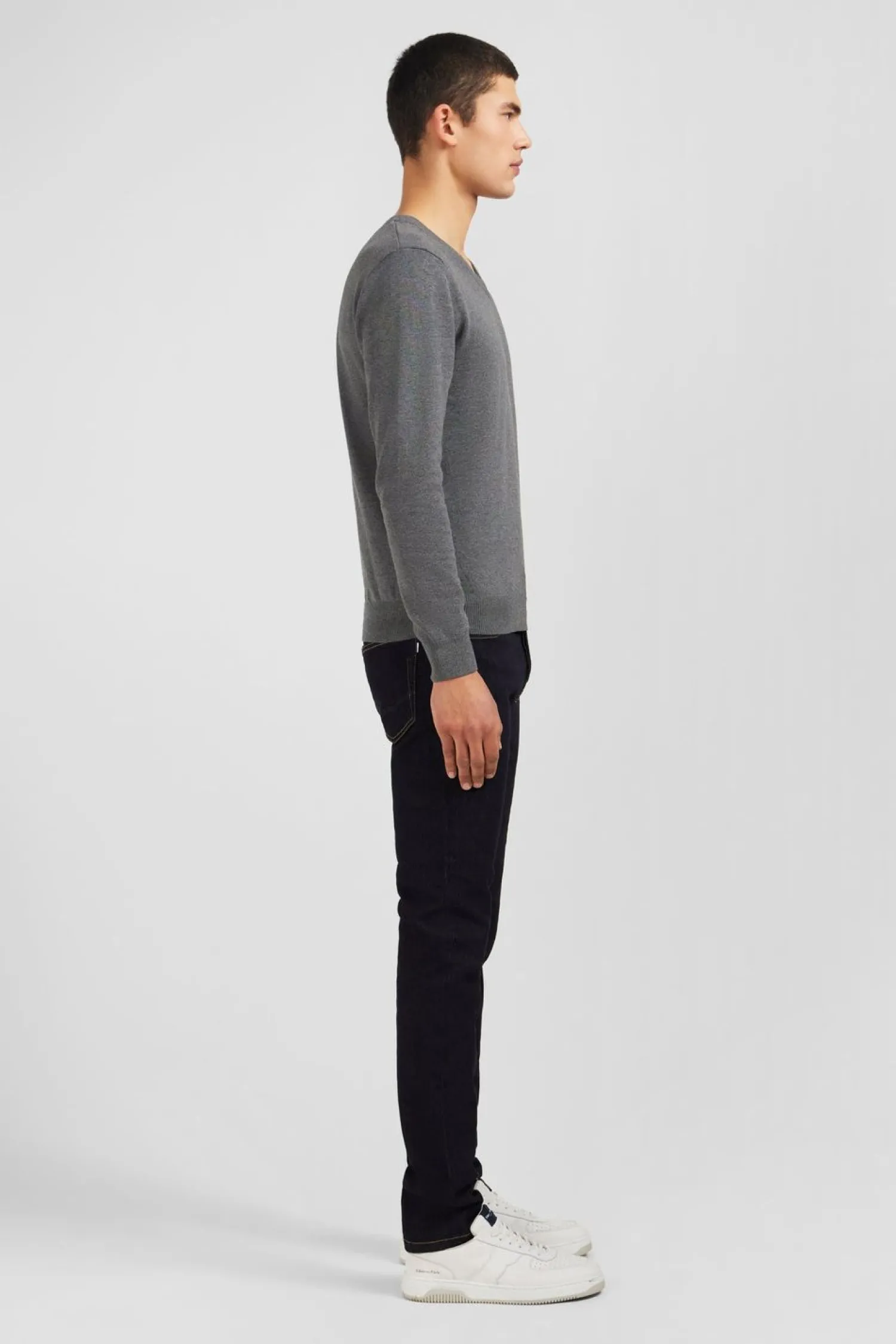 Discount Pu Gri A Co V En Coton Homme Pulls