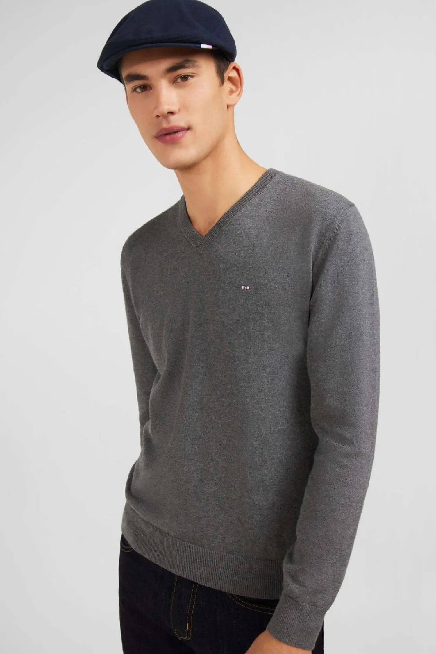 Discount Pu Gri A Co V En Coton Homme Pulls