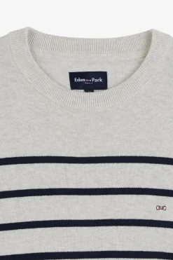 Pu Gri A Rayure Homme Pulls