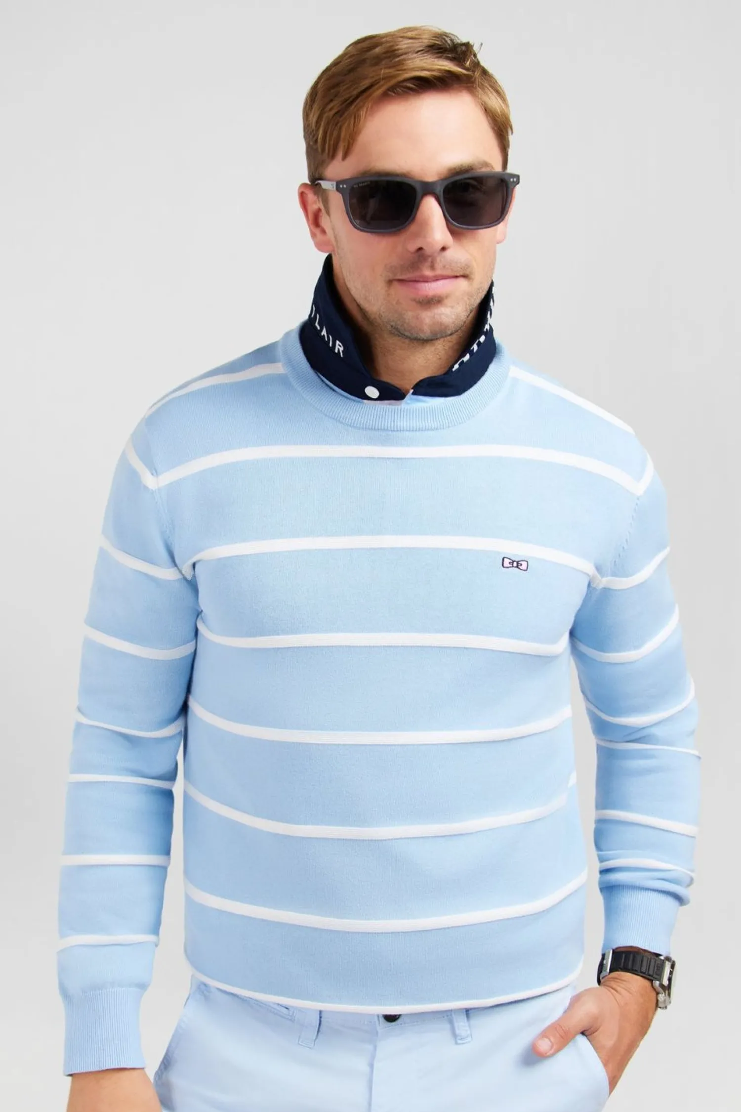 Discount Pu Jeu De aie Raye Beu Cair Homme Pulls