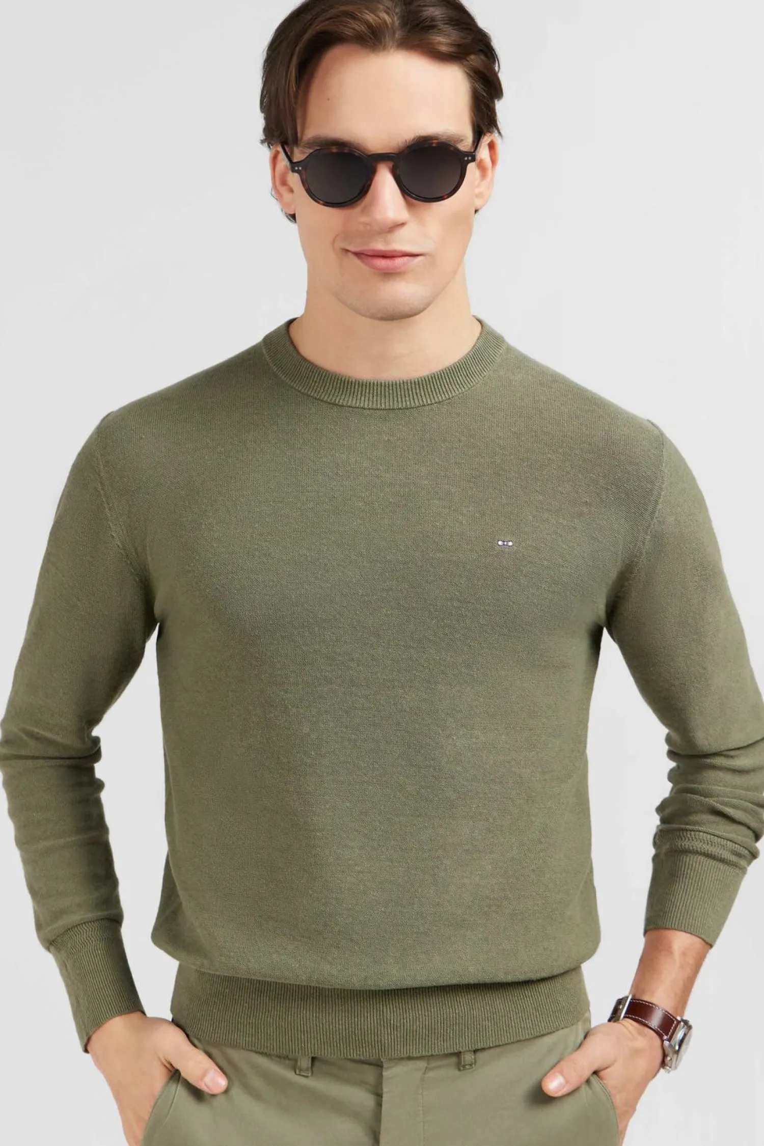 Outlet Pu Kaki En in eange Homme Pulls