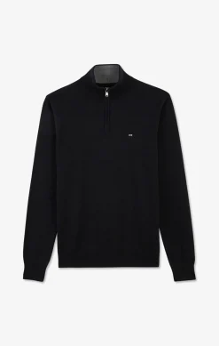 Sale Pu Noir A Co Caionneur En Coton Homme Pulls