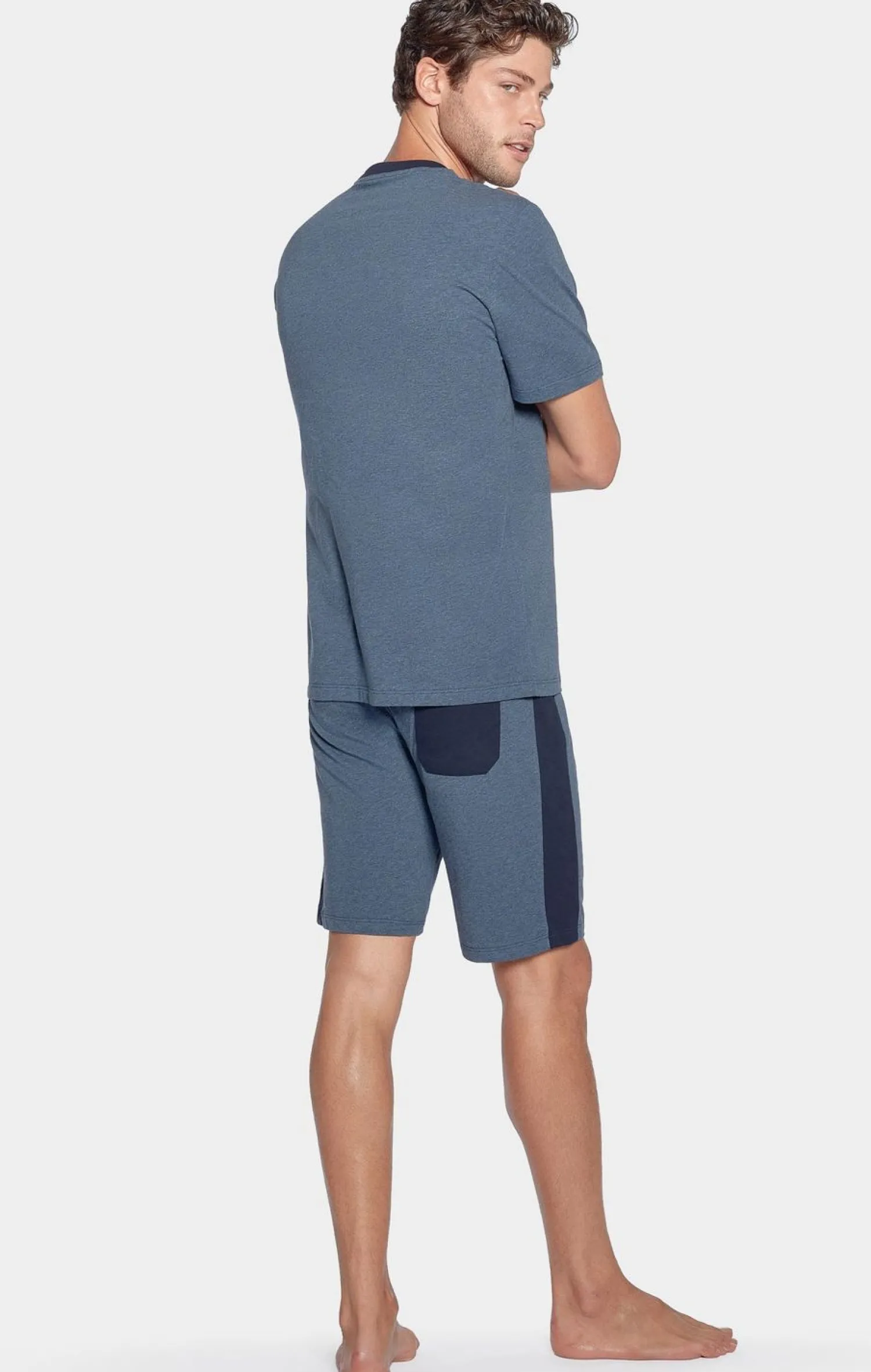 Online Pyjaa Court Beu Chine En Jerey Coton Homme Pyjamas