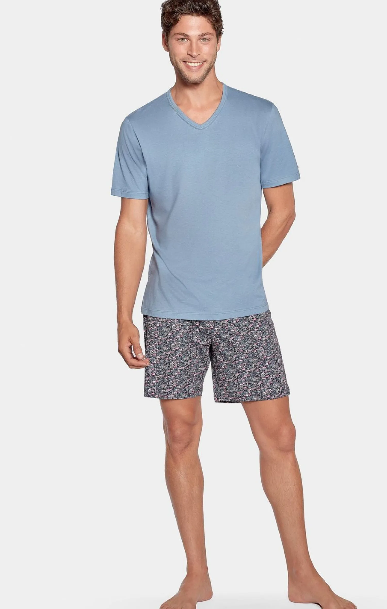 Best Pyjaa Court Cie A icro otif Feur En Jerey Coton Homme Pyjamas
