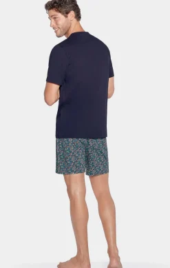 New Pyjaa Court arine A icro otif Feur En Jerey Coton Homme Pyjamas
