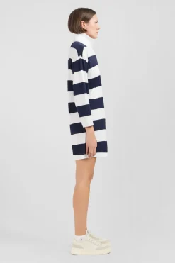 Best Robe A arge Rayure Bicoore Femme Robes
