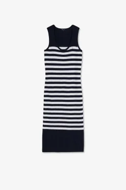 Discount Robe Debardeur ariniere arine Et Banche En in Et Coton Femme Robes
