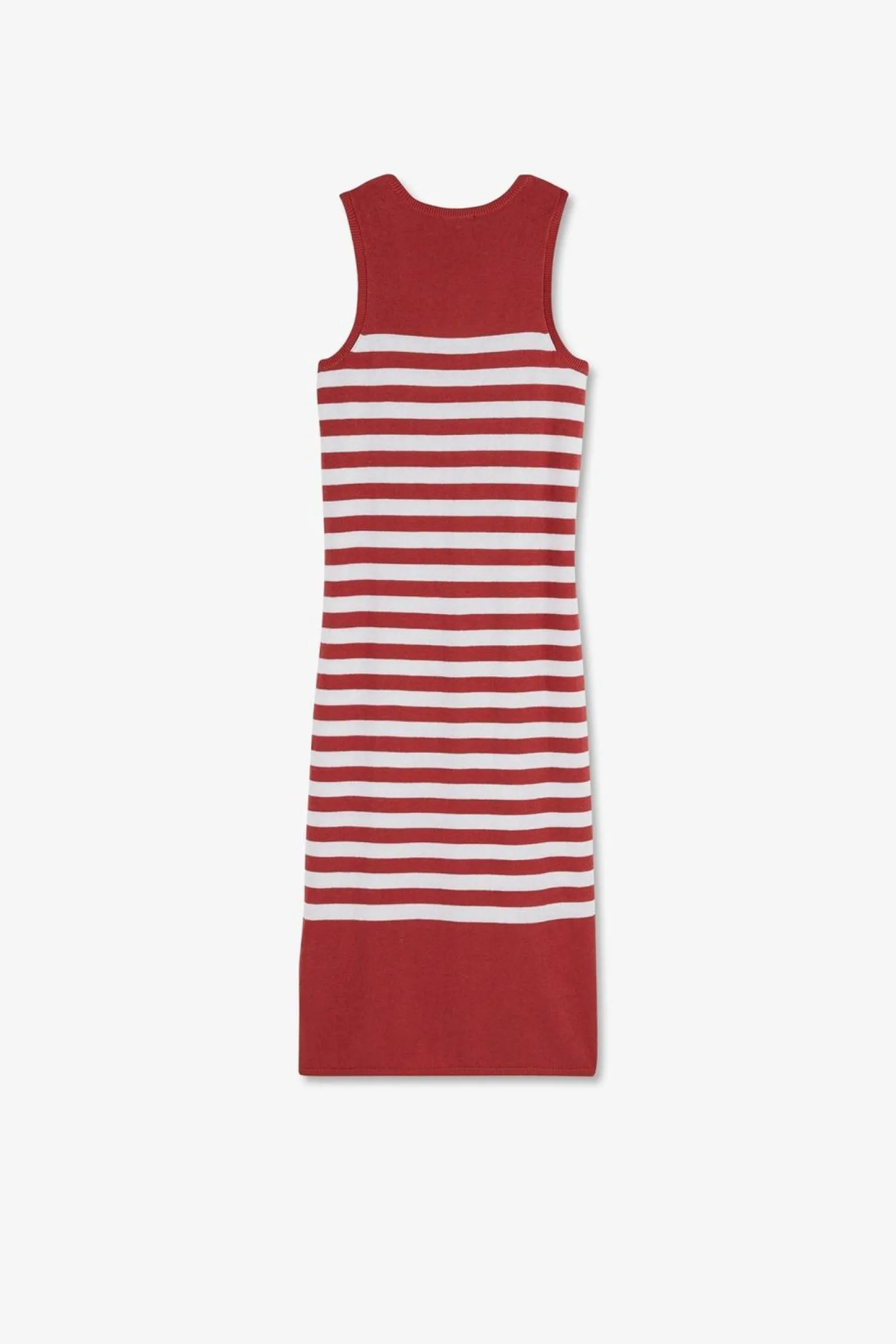Outlet Robe Debardeur ariniere Rouge Et Banche En in Et Coton Femme Robes
