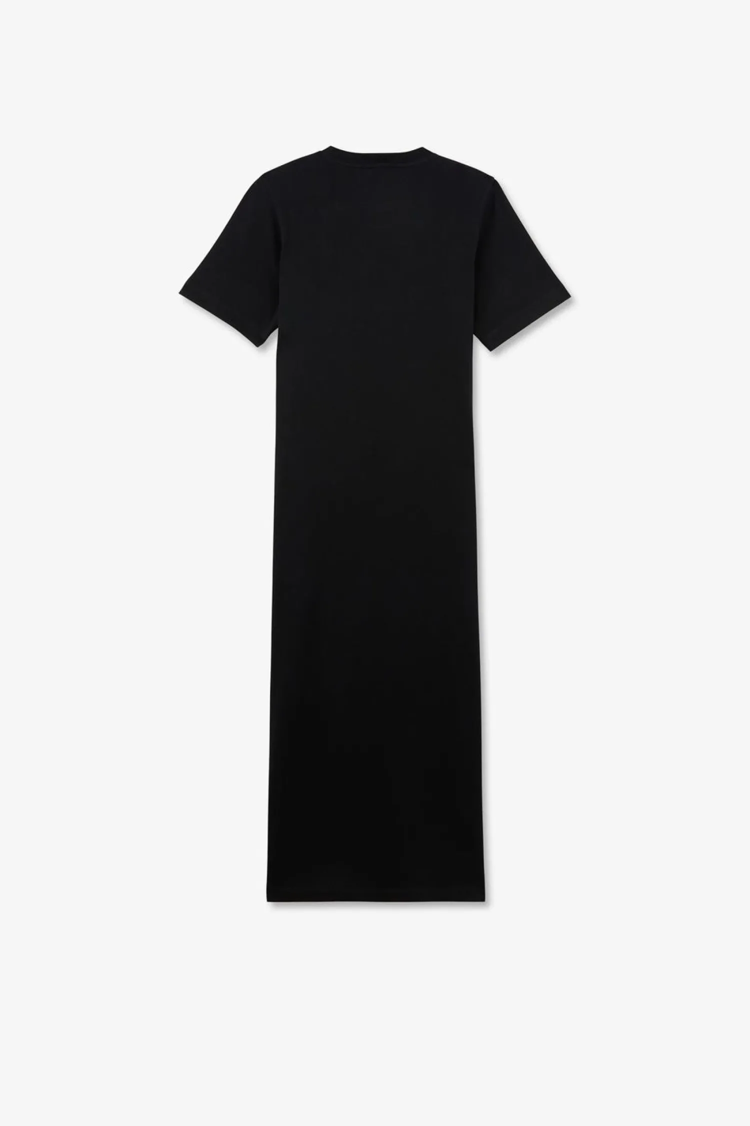 Online Robe T-hirt Noire En Coton Pia Femme Robes