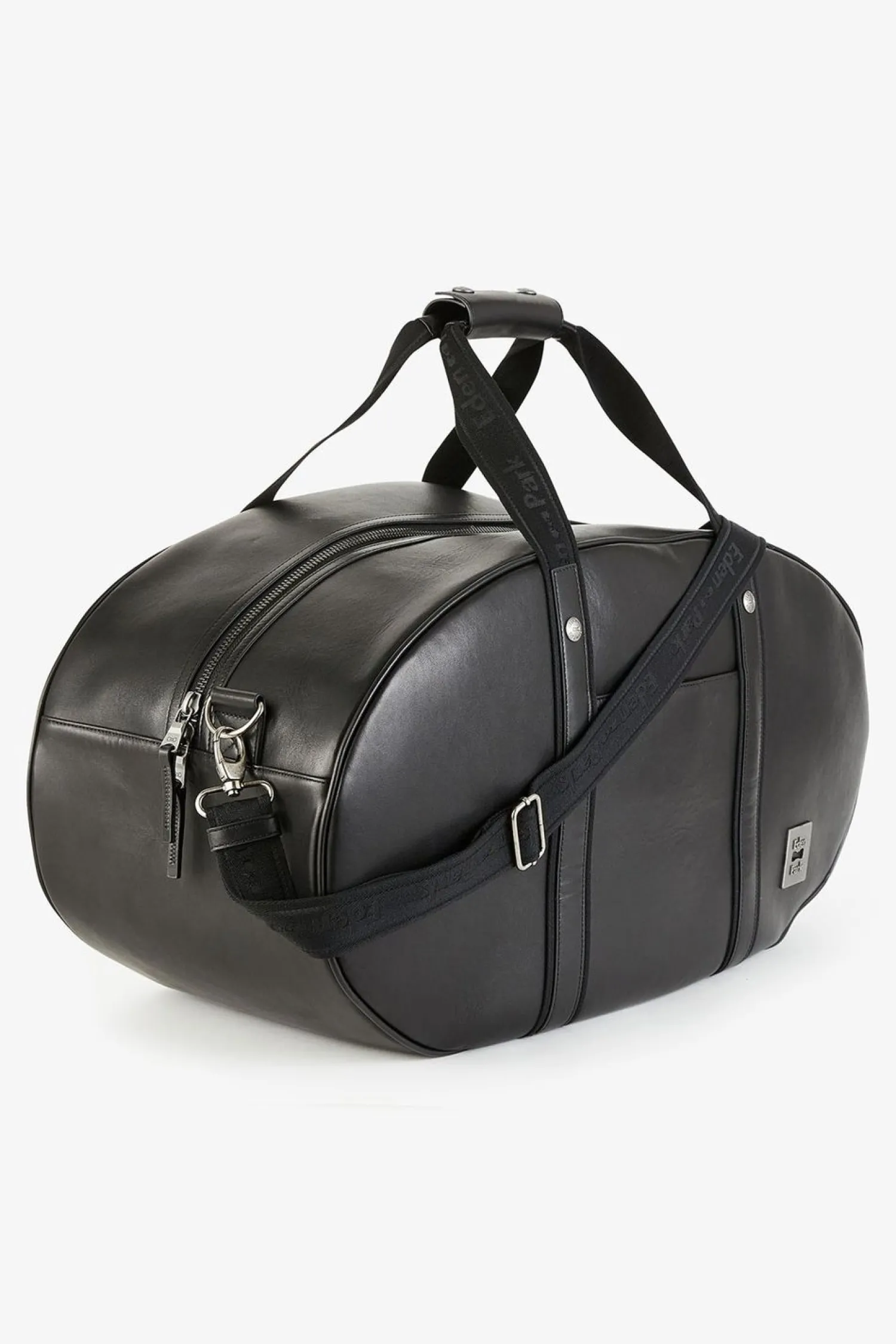 Online Sac De Voyage Ovale Noir En Cuir Homme Sacs De Voyage