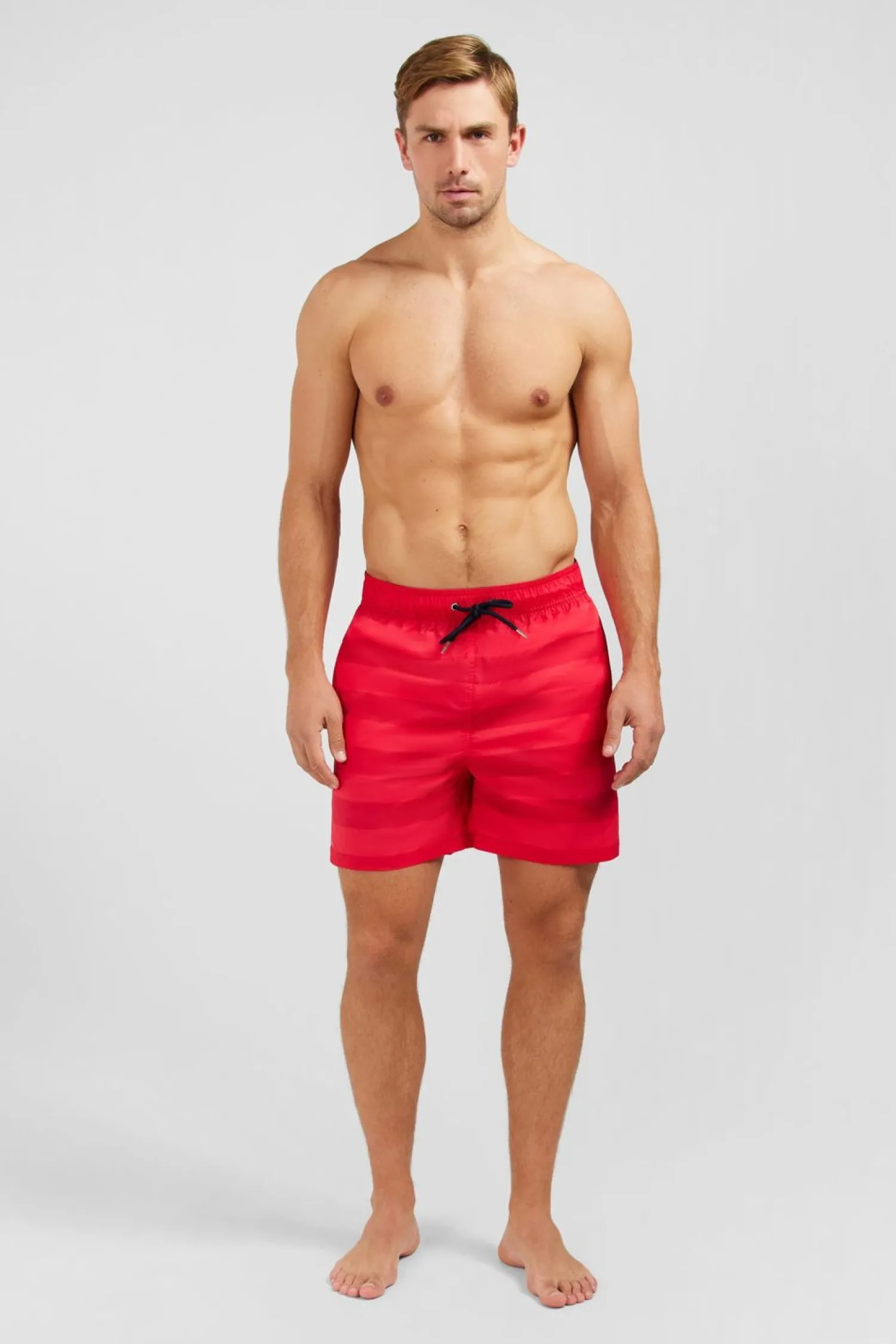 Discount hort De Bain A Rayure Rouge Homme Maillots De Bain