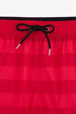 Discount hort De Bain A Rayure Rouge Homme Maillots De Bain