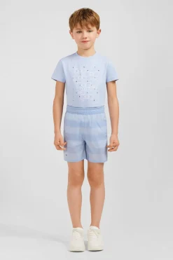 Best Short De Bain Enfant A Rayures Bleu Clair Enfant Enfant