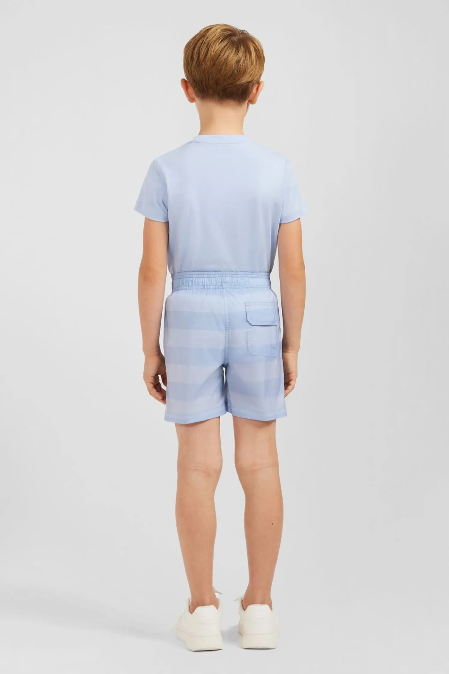 Best Short De Bain Enfant A Rayures Bleu Clair Enfant Enfant