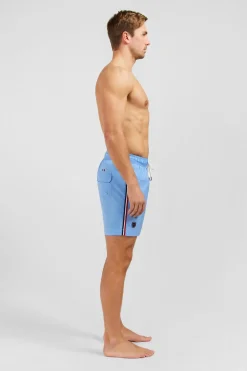 Clearance hort De Bain Uni Detai Bande Tricoore Homme Maillots De Bain