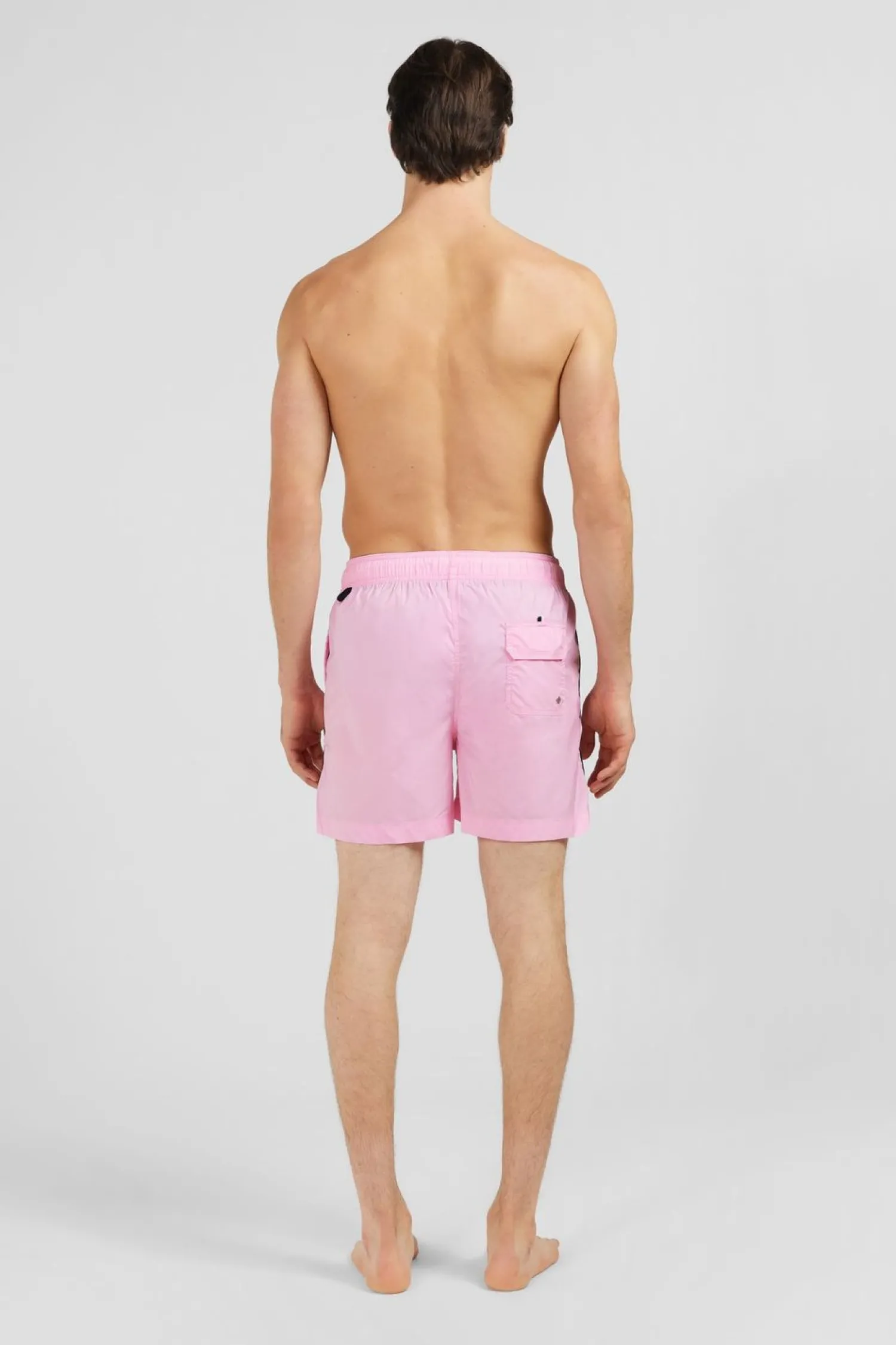hort De Bain Uni Detai Bande Tricoore Homme Maillots De Bain