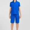 Short En Molleton Bleu Coupe Regular Enfant Enfant